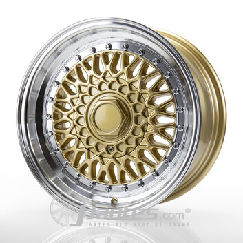 Jante Alu FORZZA MALM Gold Lip Poli de 15 pouces pour le modèle PEUGEOT 208 - depuis 2012