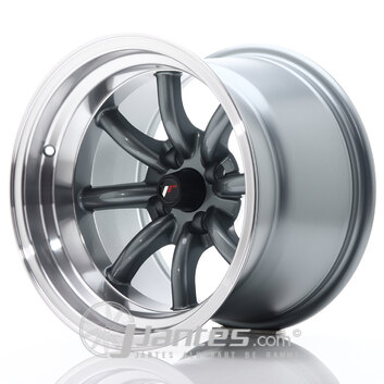 Jante Alu JAPAN RACING JR19 Anthracite Lip Poli de 14 pouces