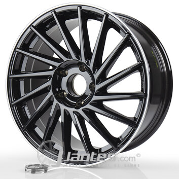 Jante Alu KESKIN KT17 HURRICANE Black Lip Poli de 19 pouces pour le modèle VW 3D - depuis 2002