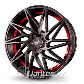 Jante Alu KESKIN KT20 FUTURE Black red de 18 pouces pour le modèle MERCEDES R172 - depuis 2011