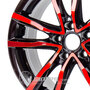 Jante Alu MAK MILANO Black red de 18 pouces pour le modèle OPEL ROCK S 5X110 - dès 2014