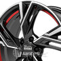 Jante Alu MAM RS5 Black Poli Inside Red de 16 pouces